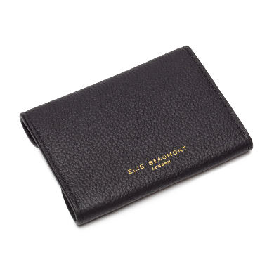 Black Elie Beaumont Leather Wallet Cardholder