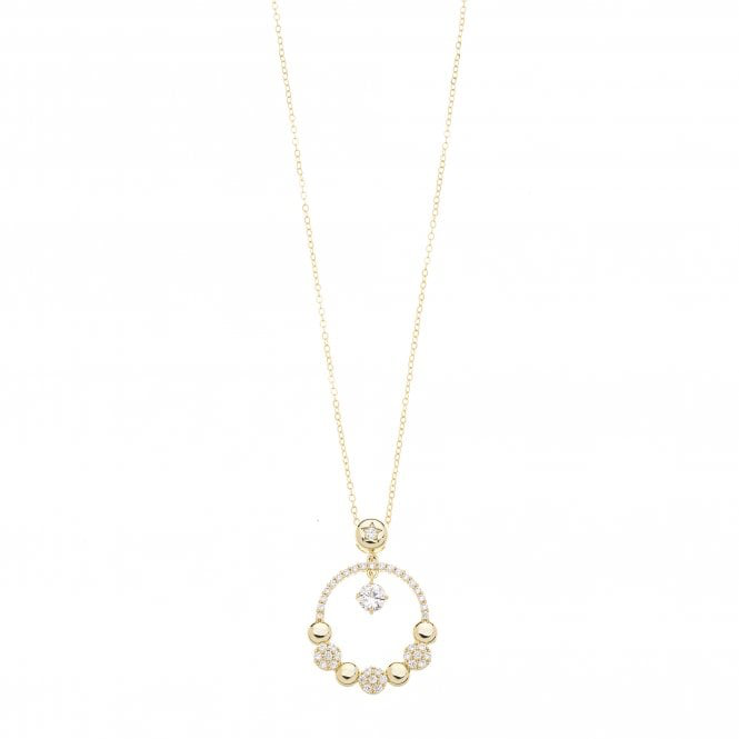 Gold & Crystal Star Pendant Necklace