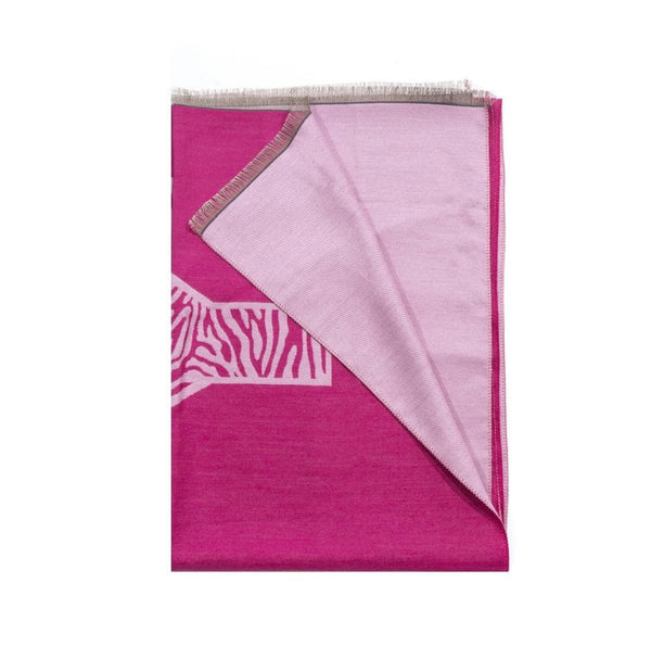 Magenta Happy Print Scarf