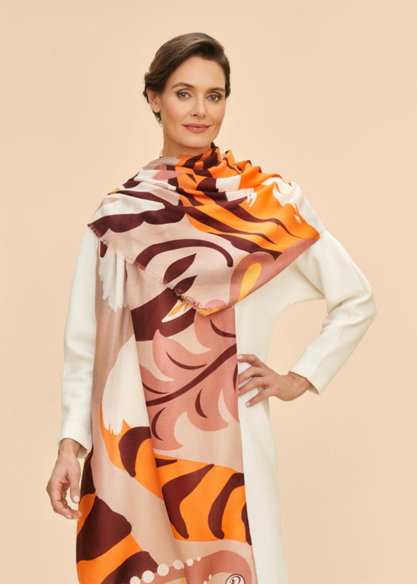 Powder Printed Thrill Of The Tiger Scarf