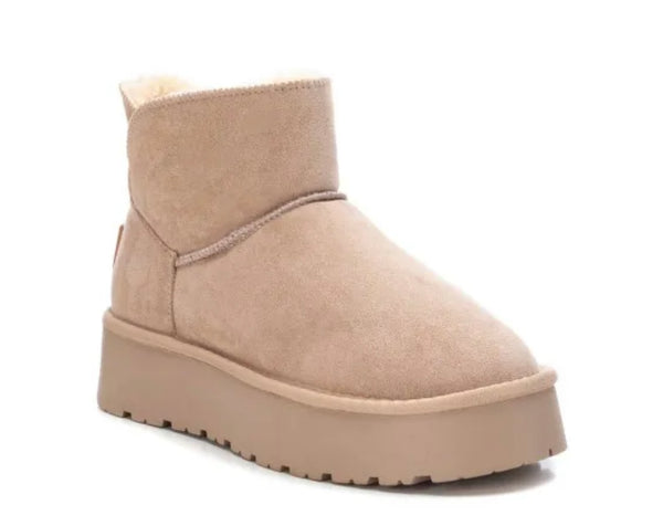 XTI Beige Ladies Ankle Boots