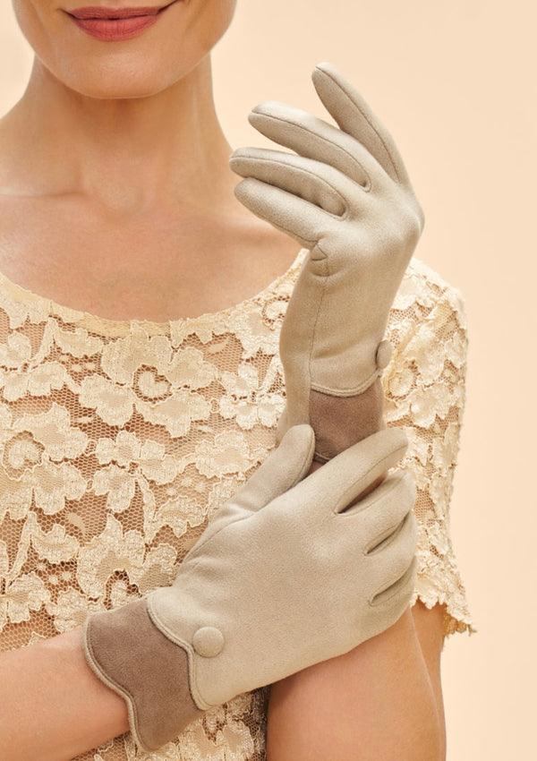 Powder Pandora Cream Gloves