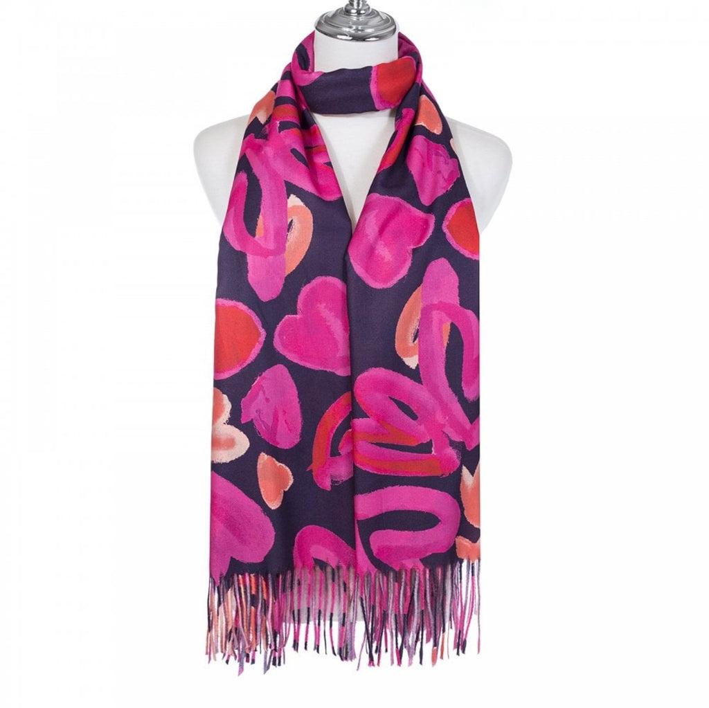 Pink & Purple Print Scarf