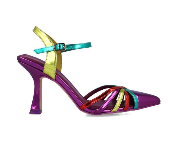 Messor Metallic Multi Strap Heeled Shoes