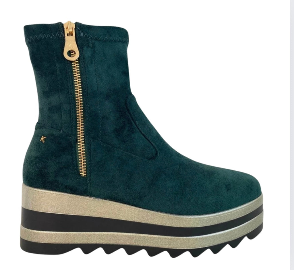 Kate Appleby Croston Forest Green Wedge Boots