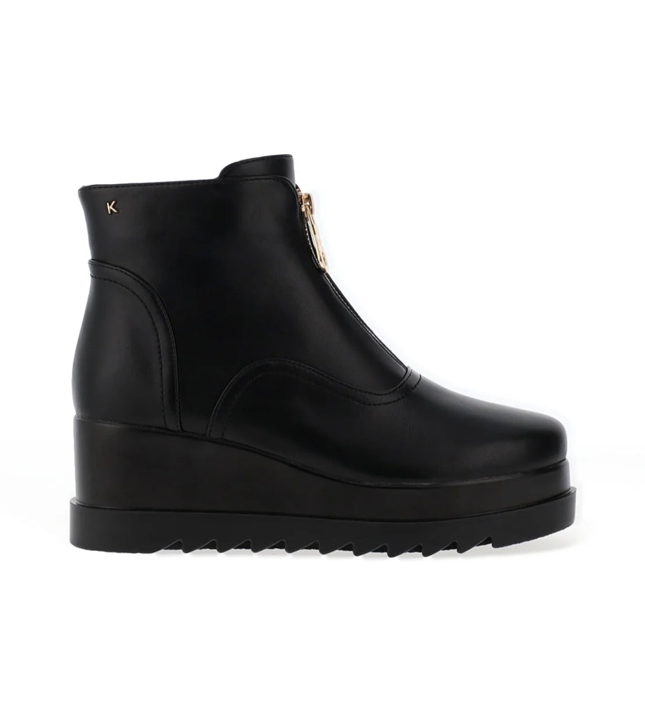 Kate Appleby Portaferry Black Wedge Ankle Boots