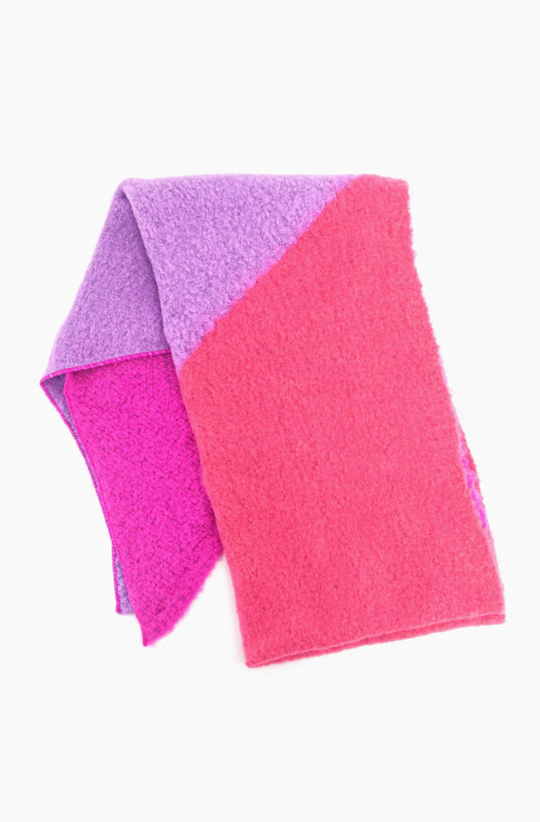 Nora Fuchsia & Lilac Colour Block Scarf