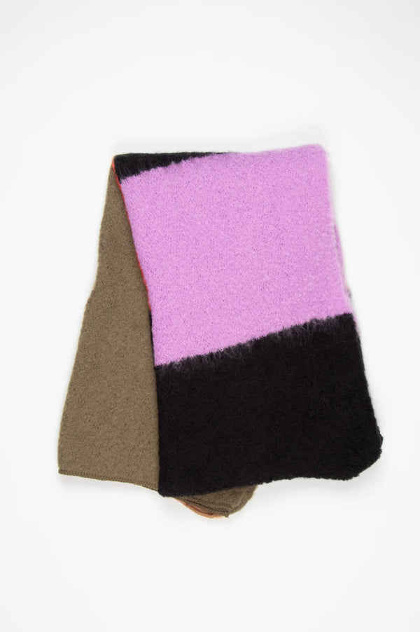 Honor Black & Camel Colour Block Scarf