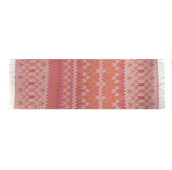 Orange & Blush Heart Print Scarf