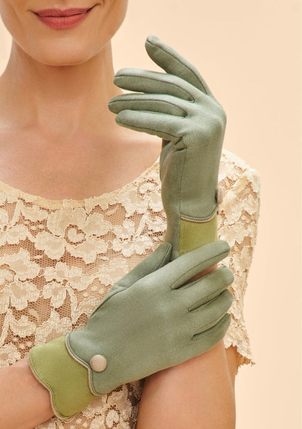 Powder Pandora Sage Green Gloves