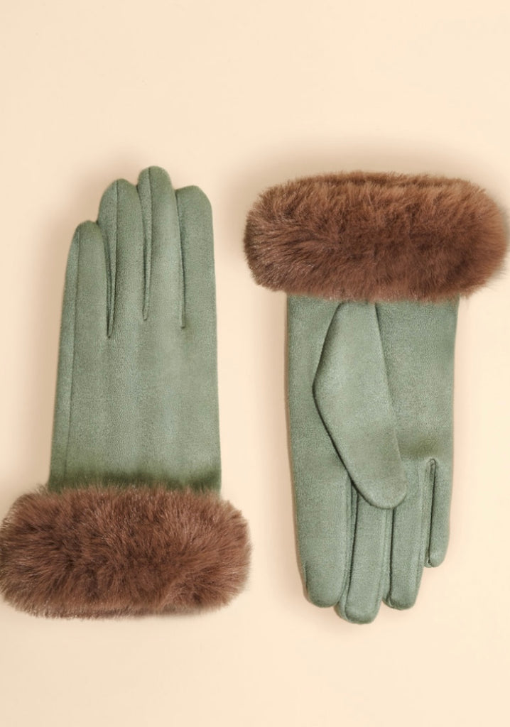 Powder Bettina Sage & Teddy Gloves