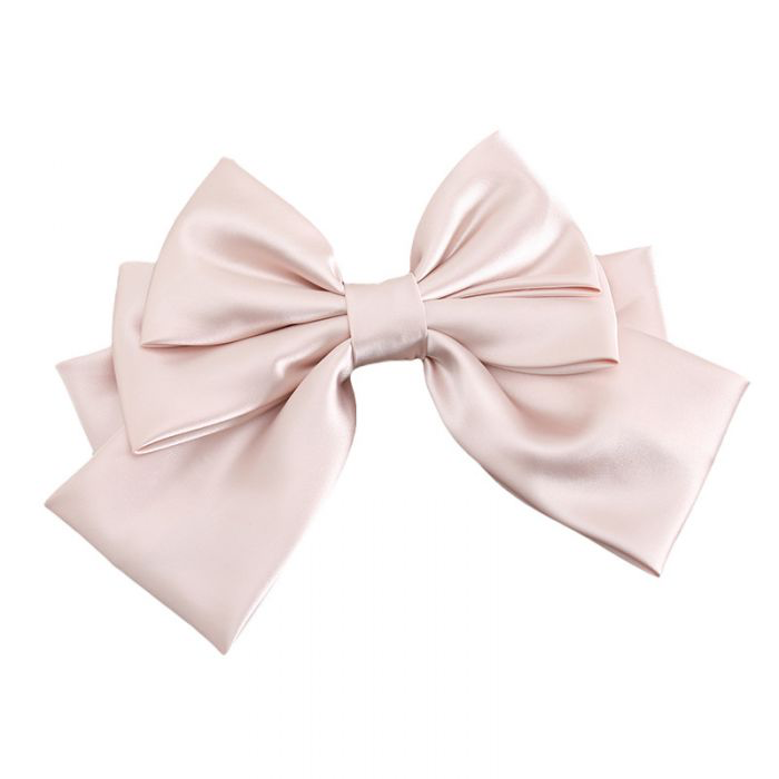 Champagne Silk Triple Hair Bow