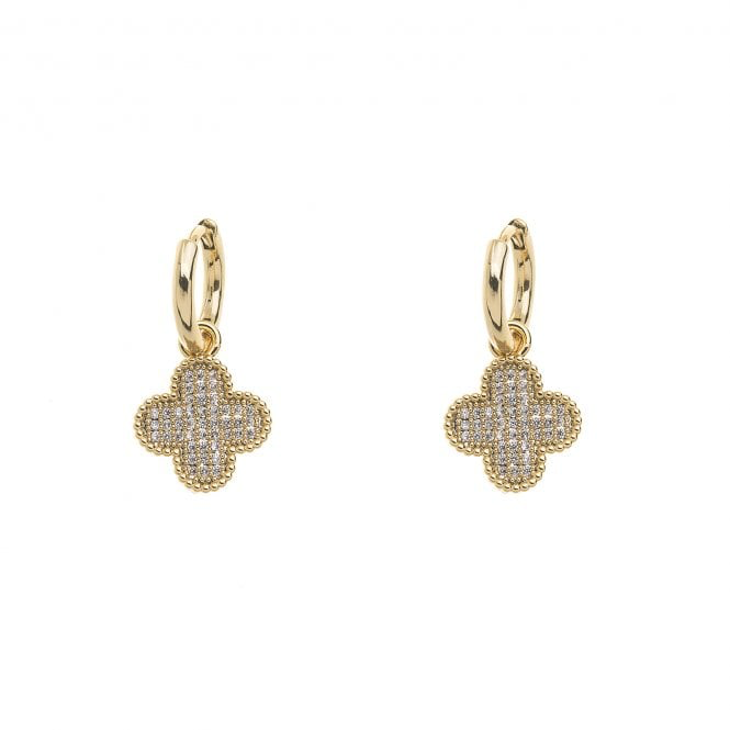 Gold & Crystal Club Earrings