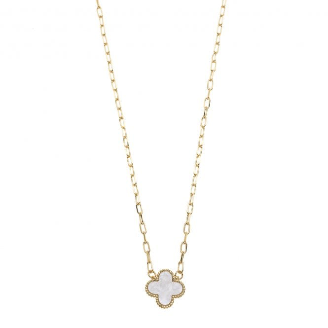 Gold & White Club Necklace