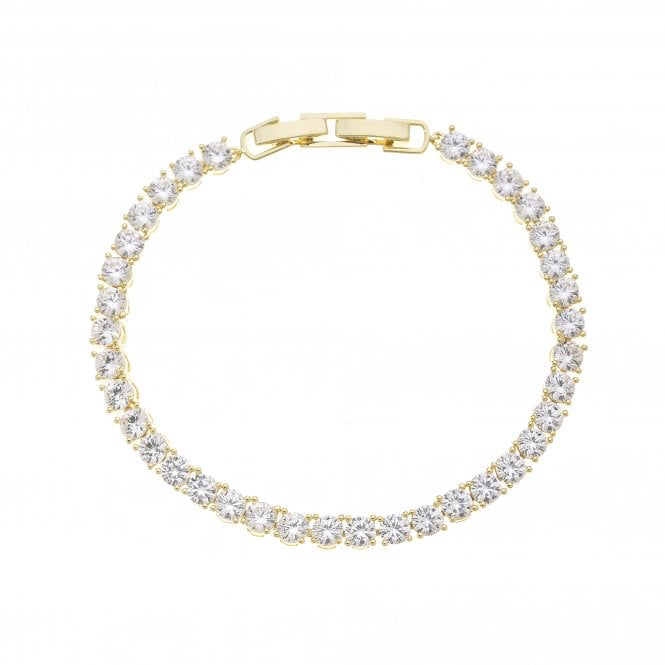 Gold Crystal Tennis Bracelet