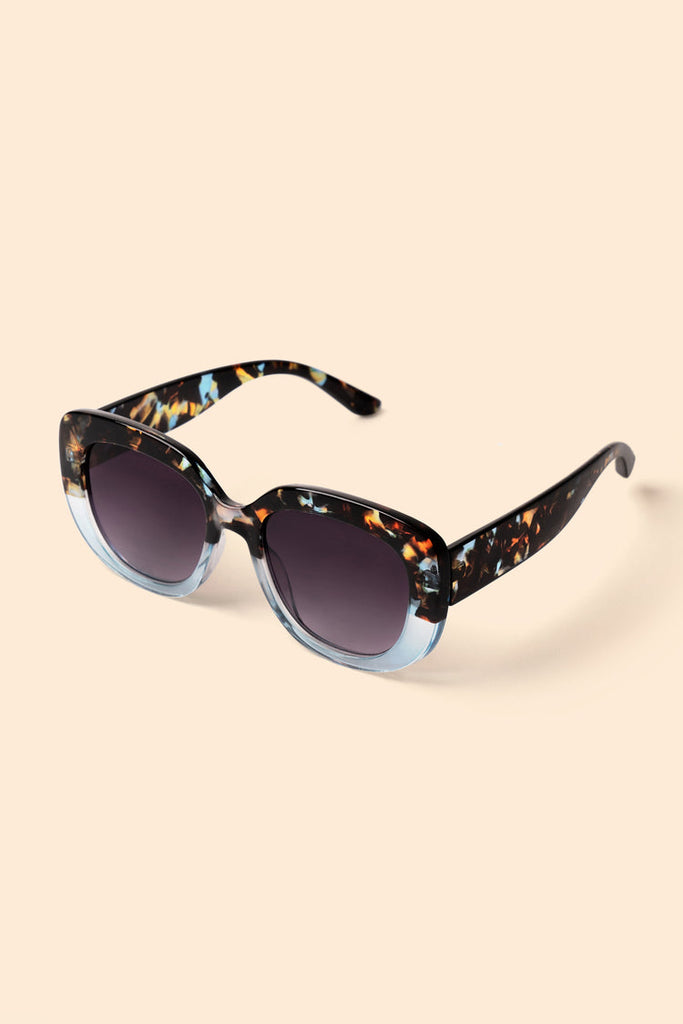 Powder Polina Tortoiseshell/Aqua Sunglasses