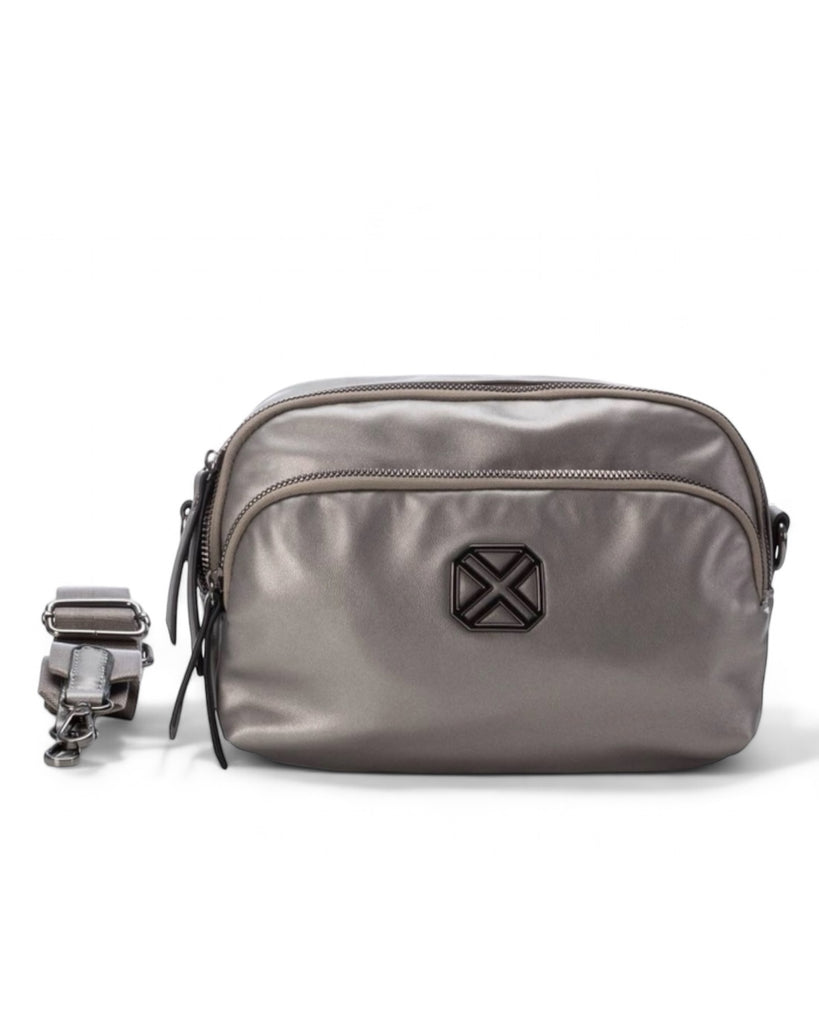 XTI Pewter Shell Crossbody Bag