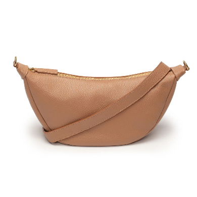 Camel Leather Hobo Sling Bag