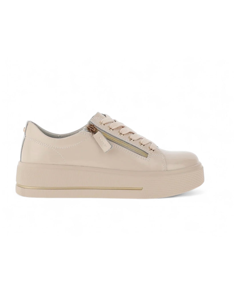 Patrizio Como Ravenna Cream Platform Trainers