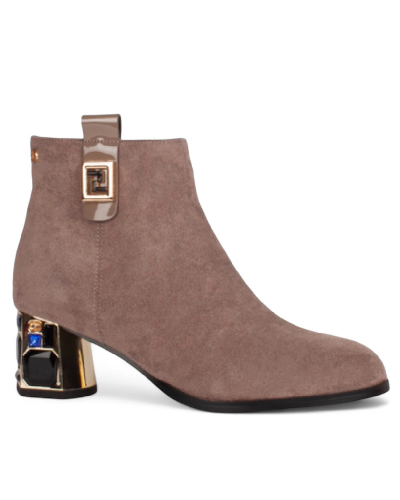 Zanni & Co Khan Ankle Boots in Dark Blush