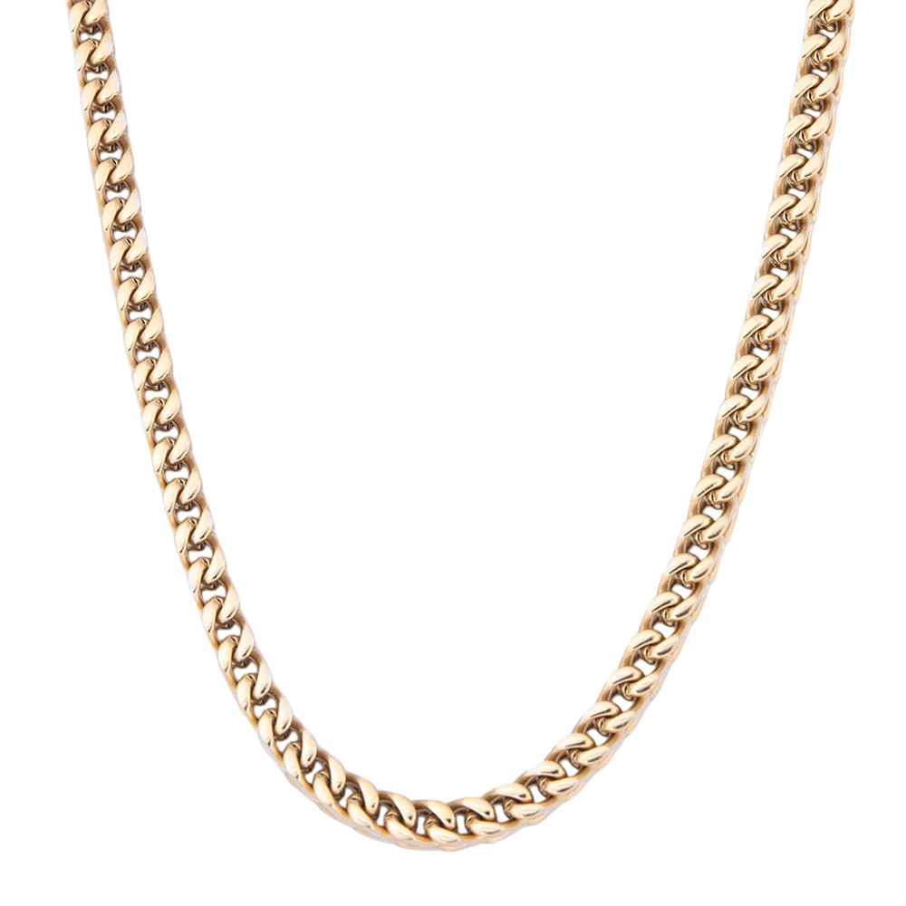 Gold Curb Chain Necklace