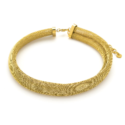 Gold Chunky Mesh Necklace