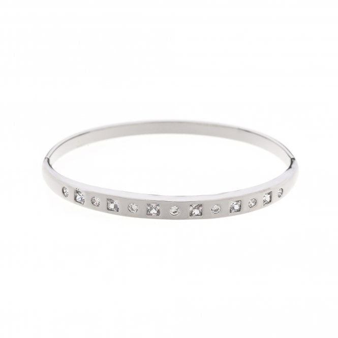 Silver & Diamante Bangle