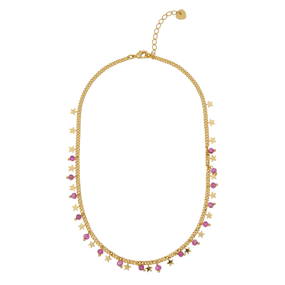Ryann Gold & Lilac Star Necklace