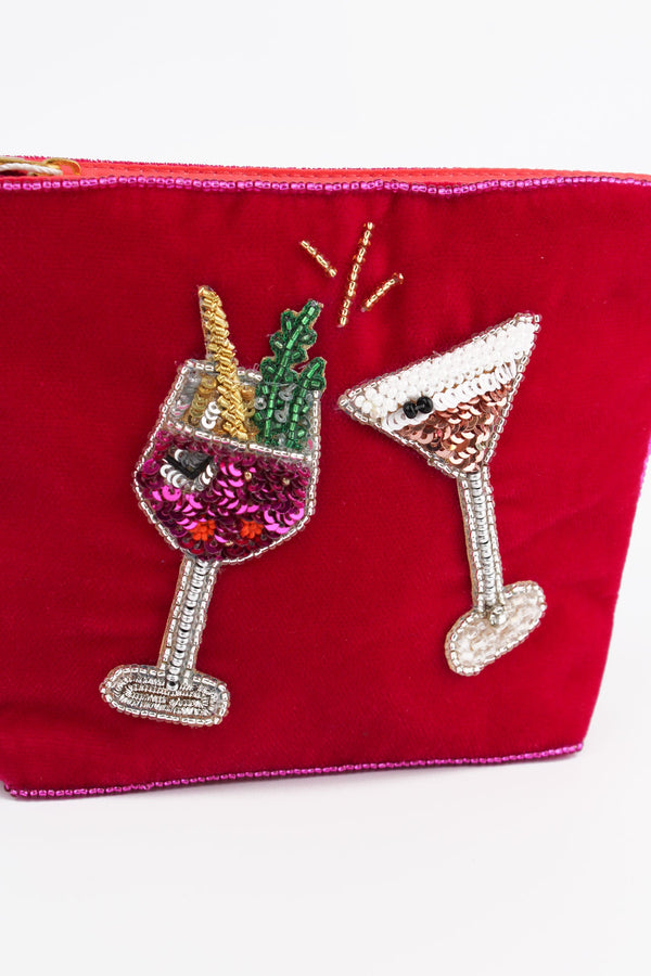 Pink Fizz & Espresso Small Pouch